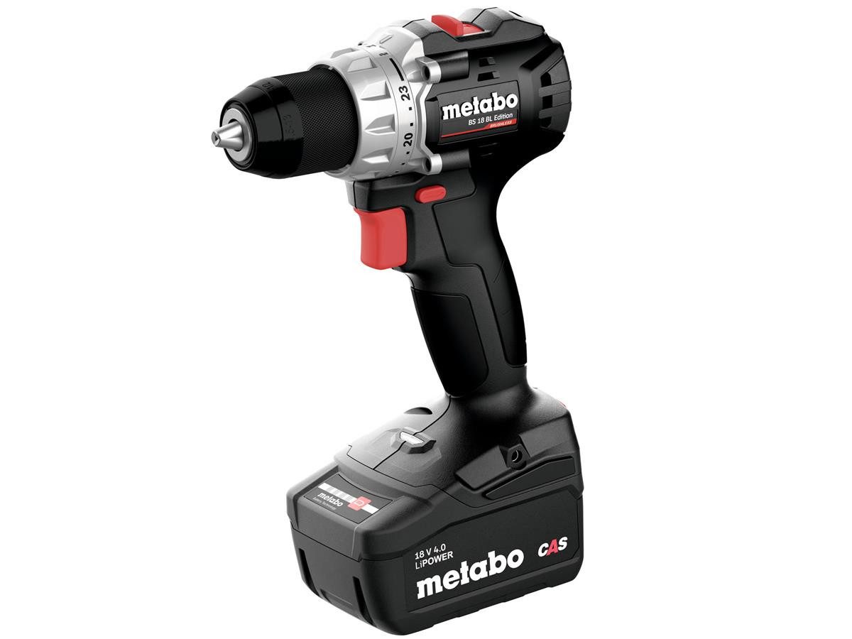 metabo Akku-Bohrschrauber BS 18 BL Edition, max. 1900 U/min, (4-tlg), inkl. Akku und Ladegerät, mit integriertem LED-Arbeitslicht