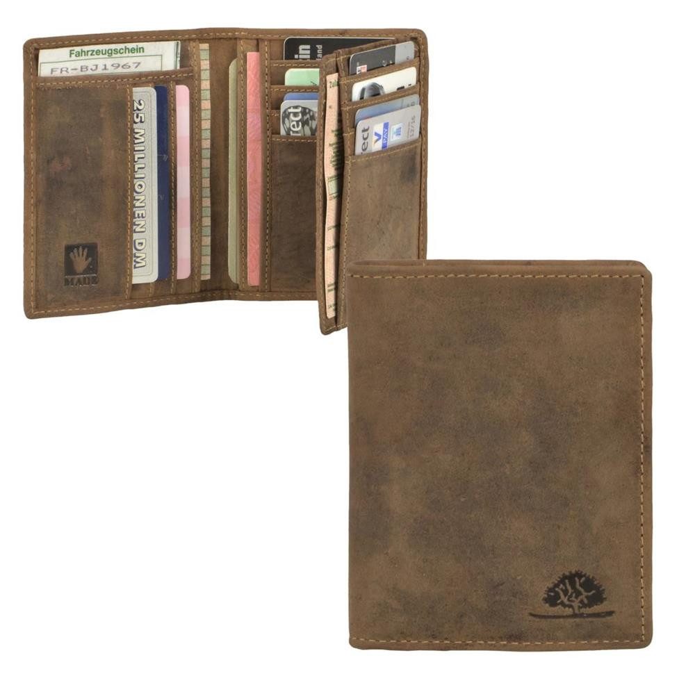 Greenburry Kartenetui Vintage, Kartenetui, Geldbörse, Leder