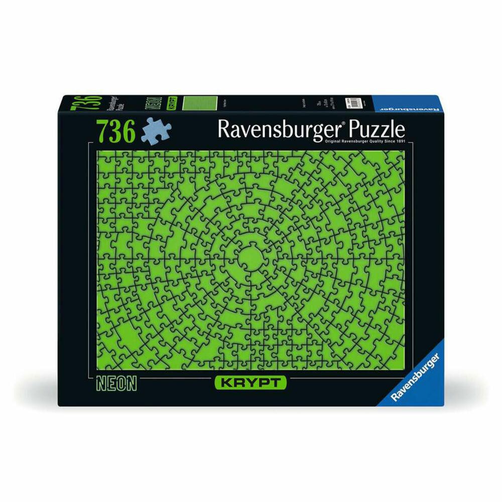 Ravensburger Puzzle Krypt Neon Green, 736 Puzzleteile
