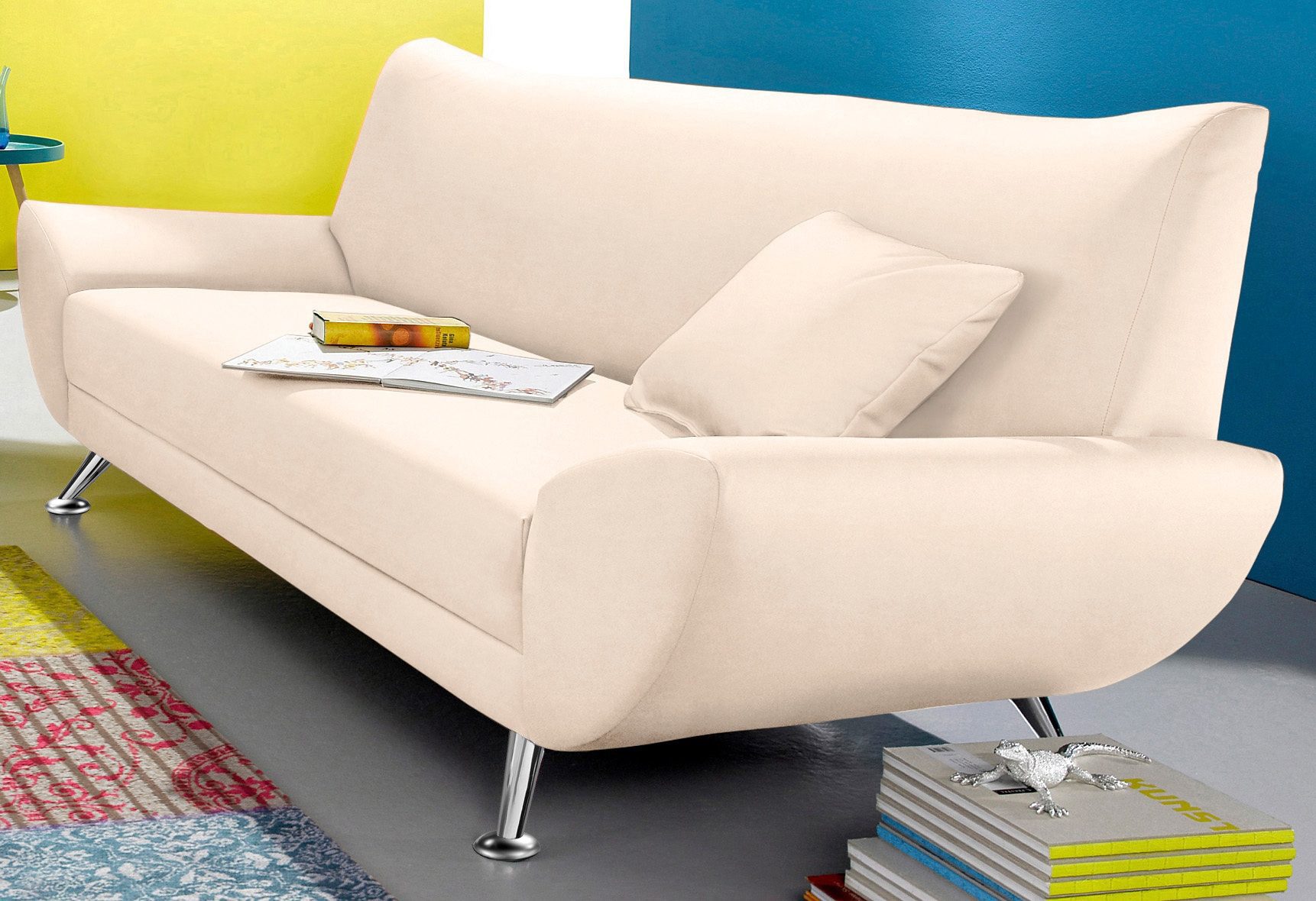 Home affaire 3-Sitzer Saltare elegant & komfortabel, toller Designfuß, bequem, Breite 205cm – Bild 3 von 5