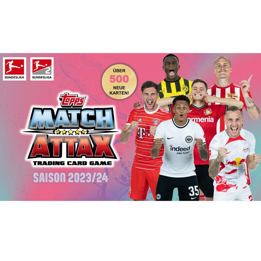 Topps Sammelkarte Match Attax Bundesliga 2023/24 1 Leere Sammelmappe + collect-it Hüllen