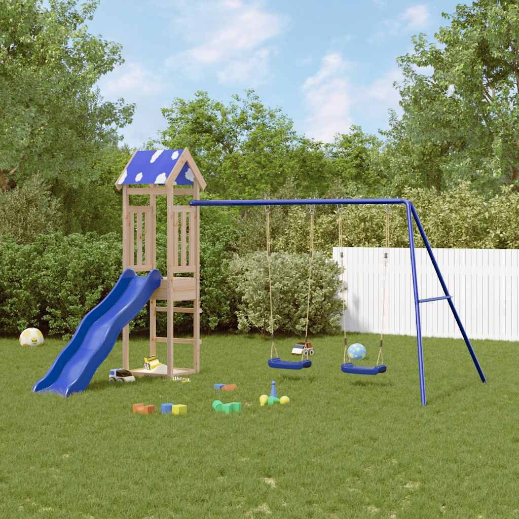 vidaXL Spielturm Spielturm Massivholz Kiefer