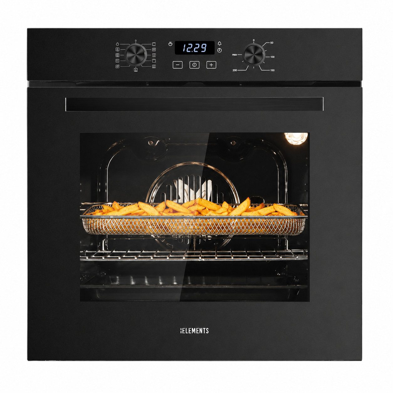 KB Elements Einbaubackofen 73 Liter, 60 cm Breit, Air Fry, Steam CLEAN, Steam Clean, Air Fry Funktion inklusive Air Fry Korb, Steam Clean
