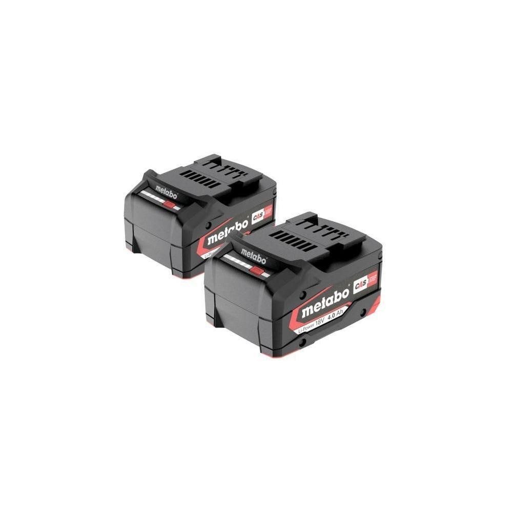 metabo Basis-Sets LiPOWER Basis-Set 2 x 4.0 Ah 18 Volt Akku (18 V V)