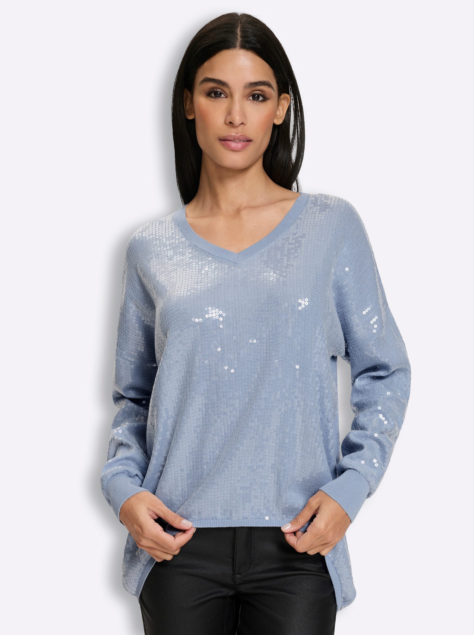Strickpullover Pullover Langarm Feinstrick