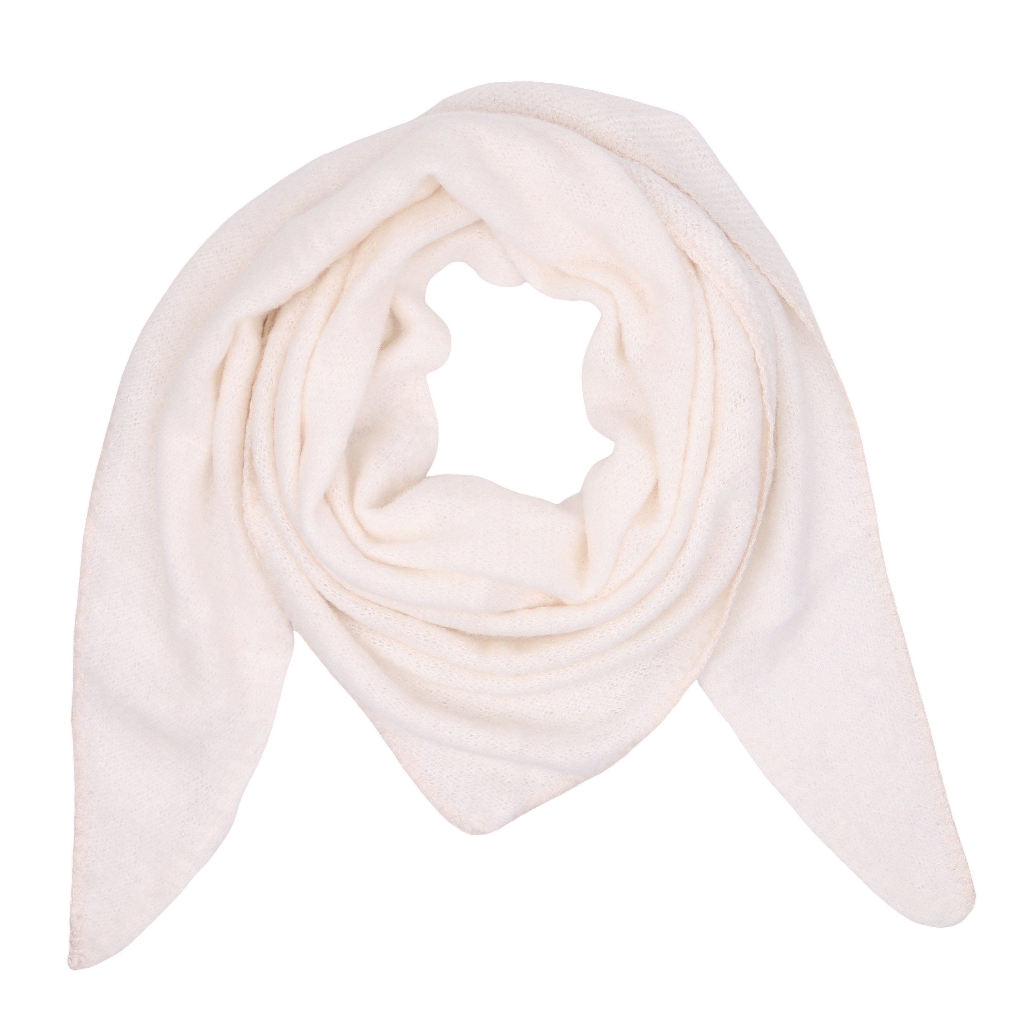 MIRROSI Dreieckstuch kuschliger und warmer Dreiecksschal ca.188x80 cm, (Unifarbe), in tollen Кольора(ів)