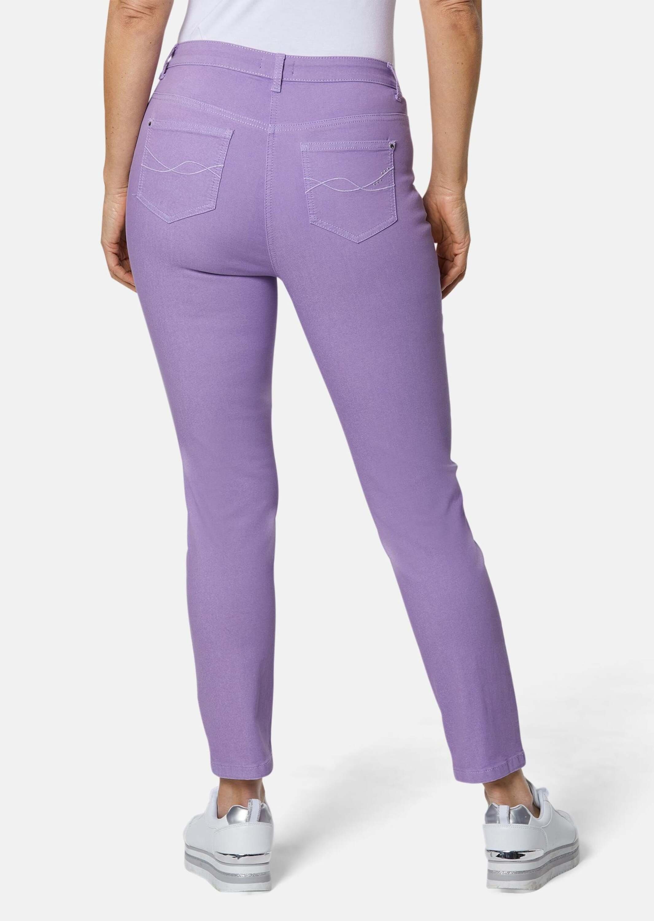 GOLDNER 7/8-Caprijeans Kurzgröße: Schmale Stretchhose BELLA Sommerliche, komfortable Skinny Fit Damenjeans