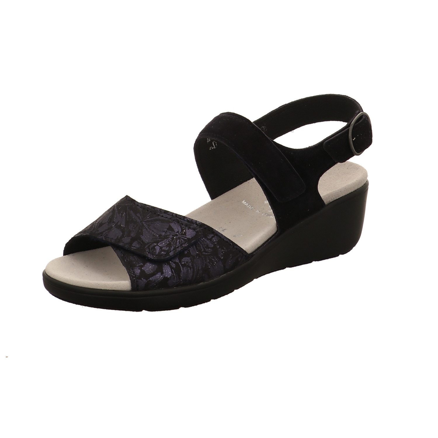 FLOWER-PRINT/S-CHEV. Sandalette