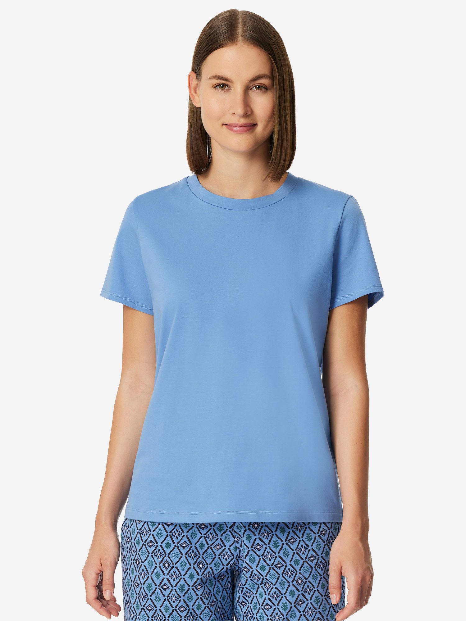 Schiesser Pyjamaoberteil Mix Relax Schlafshirt, Pyjama Shirt, Nachtshirt