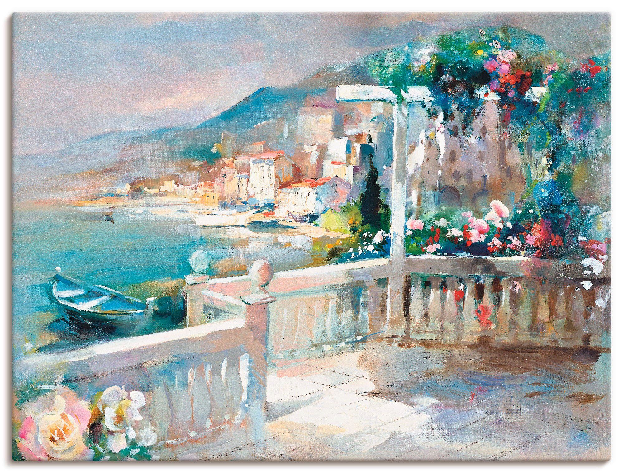 Artland Leinwandbild Wunderschöne Umgebung, Küste (1 St), auf Holzrahmen gespannt