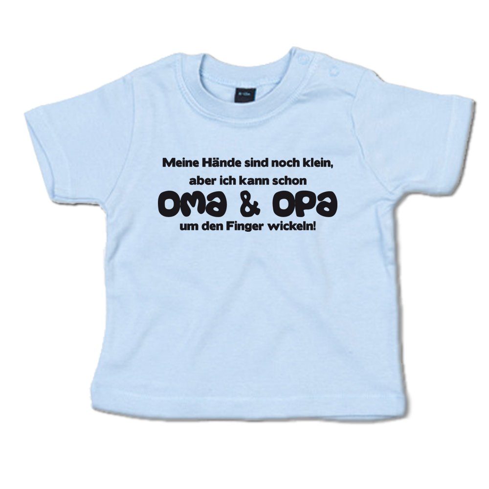 Ggraphics TShirt Meine Hände sind klein, aber ich kann Oma & Opa um