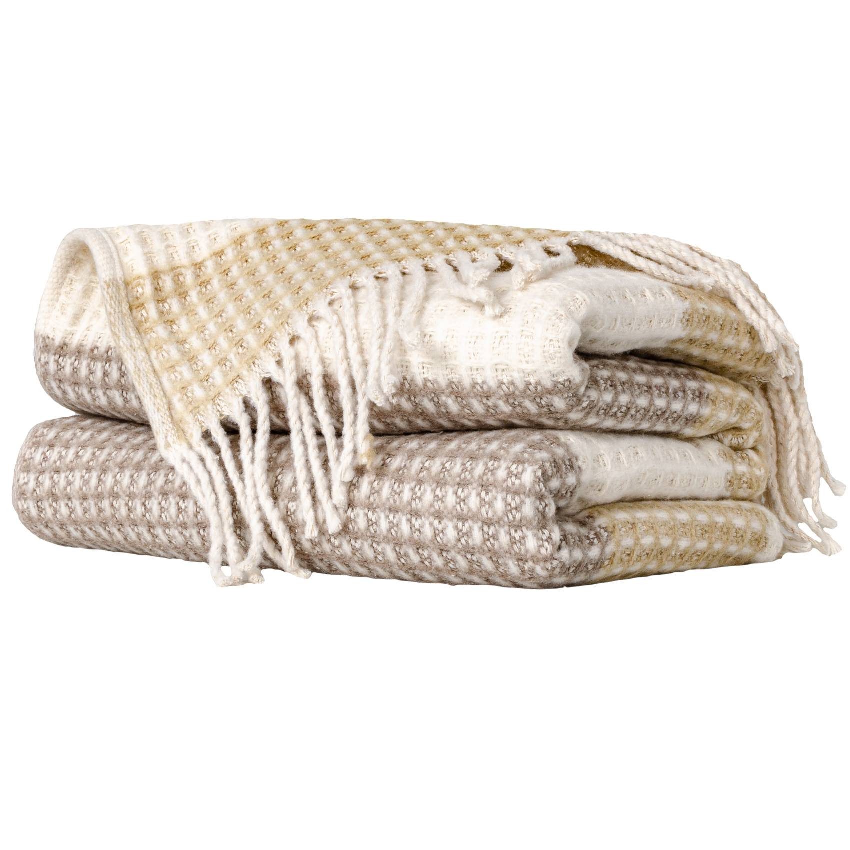 Plaid Beatriz feine Kuscheldecke Reisedecke Tagesdecke Wohndecke, ANRO, Wen günstig online kaufen