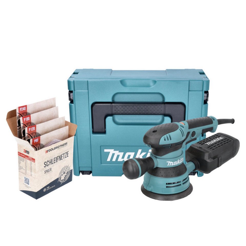 Thumbnail - Makita Exzenterschleifer BO 5041 J Exzenterschleifer Schleifmaschine 300 W 125 mm + Toolbrothe