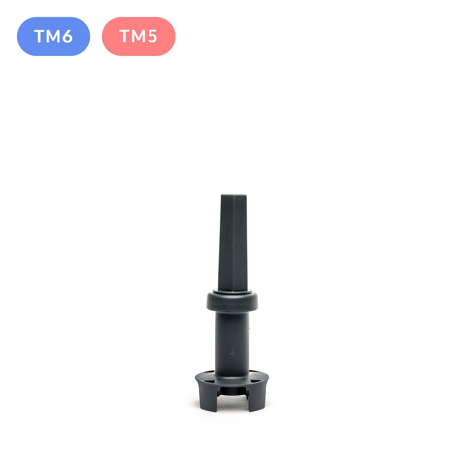 Mixcover Küchenmaschinen-Adapter mixcover Ersatzteil für Saftpresse/Zitruspresse kompatibel mit Thermomix TM6 & TM5: kurzer Stab