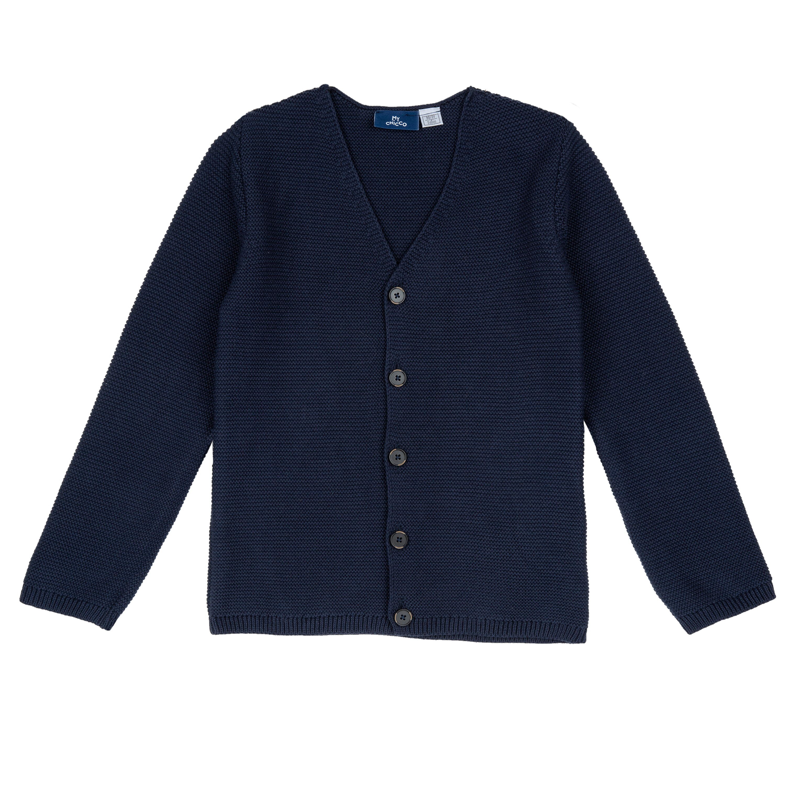 Chicco Jacquardstrickjacke Strickjacke (1-tlg) schlichtes Strickdesign