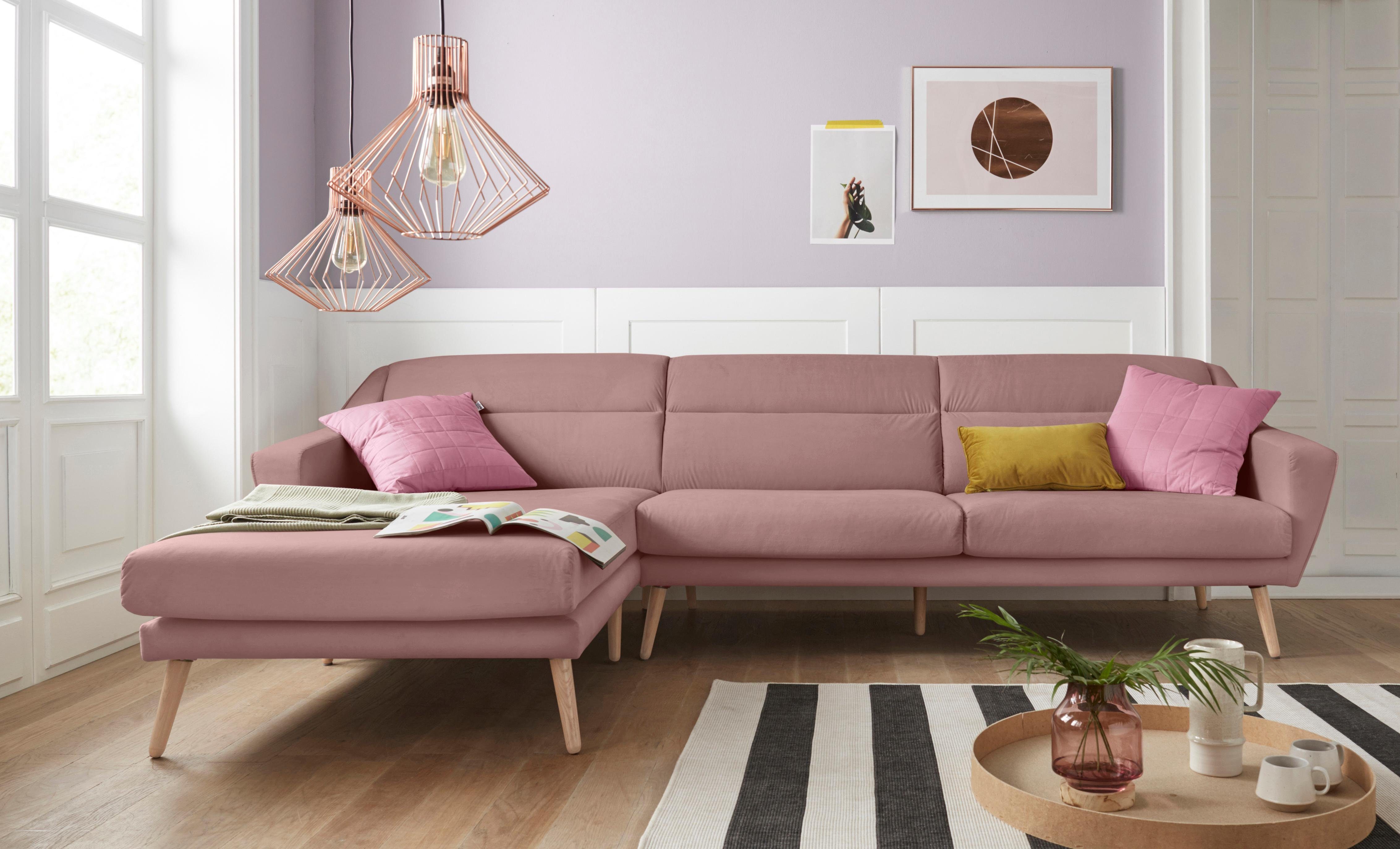 andas Ecksofa Bille L-Form, mit Naht günstig online kaufen