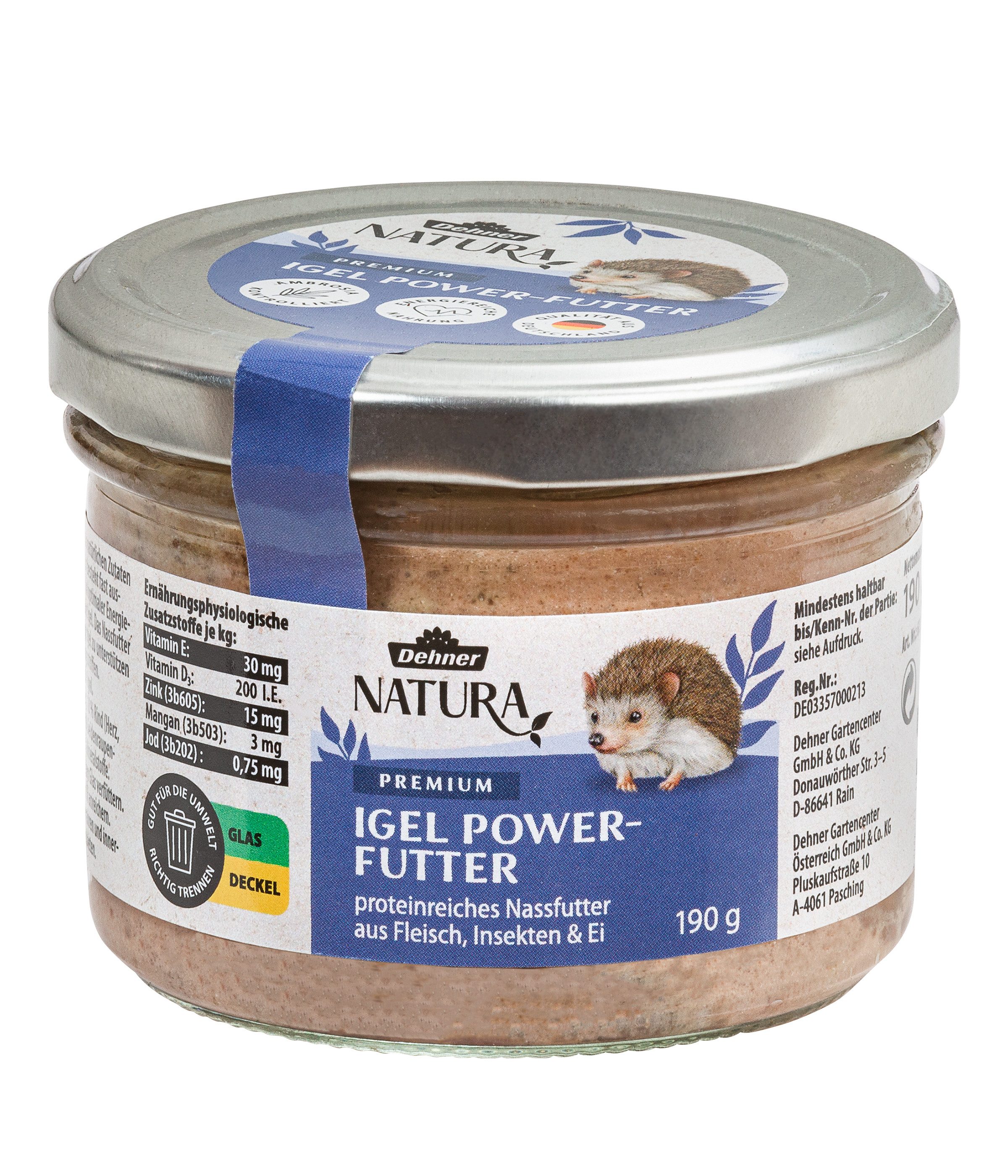 Dehner Dehner Natura Premium Igel Power-Futter, 190g