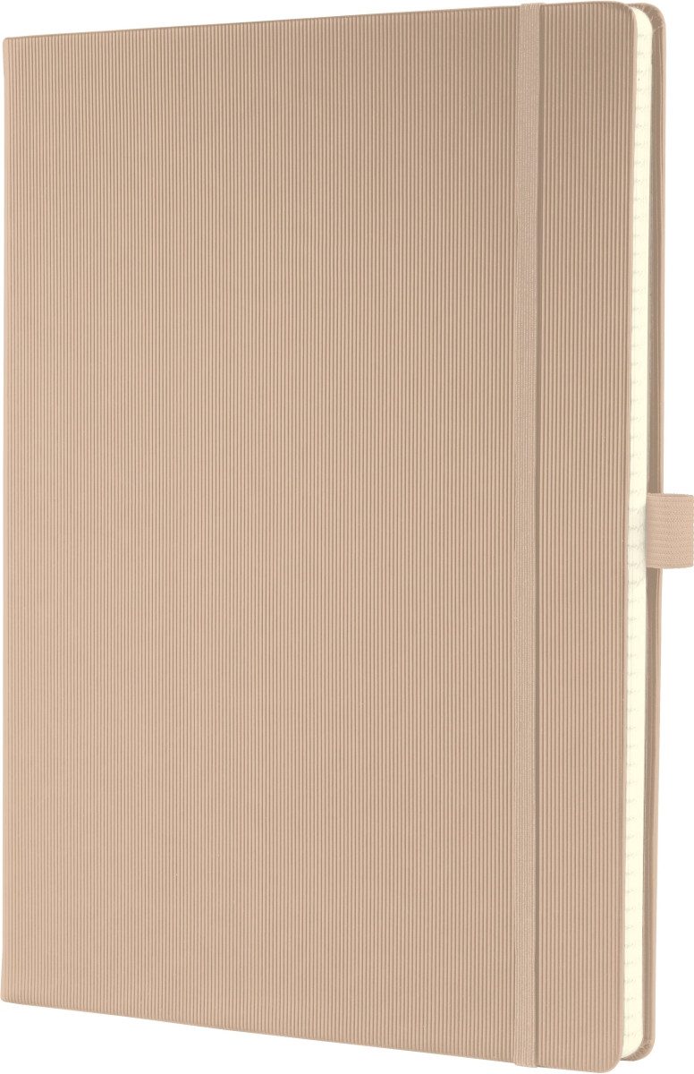 Sigel Notizbuch Notizbuch Conceptum A4 97 Blatt Hardcover kariert 80g beige