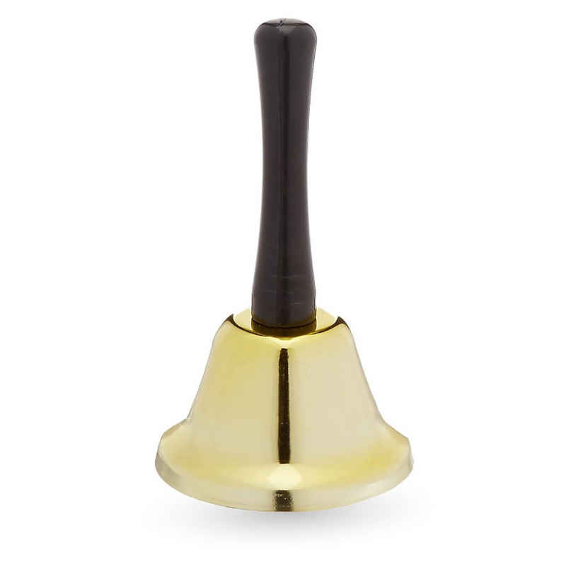 Weihnachtswunder® Glocke 2x Weihnachtsglocke Nikolausglocke, Gold Glocke - Accessoire, 2-St.