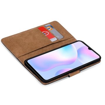 CoolGadget Handyhülle Book Case Handy Tasche für Xiaomi Redmi 9A 6,53 Zoll, Hülle Klapphülle Flip Cover für Redmi 9A Schutzhülle stoßfest