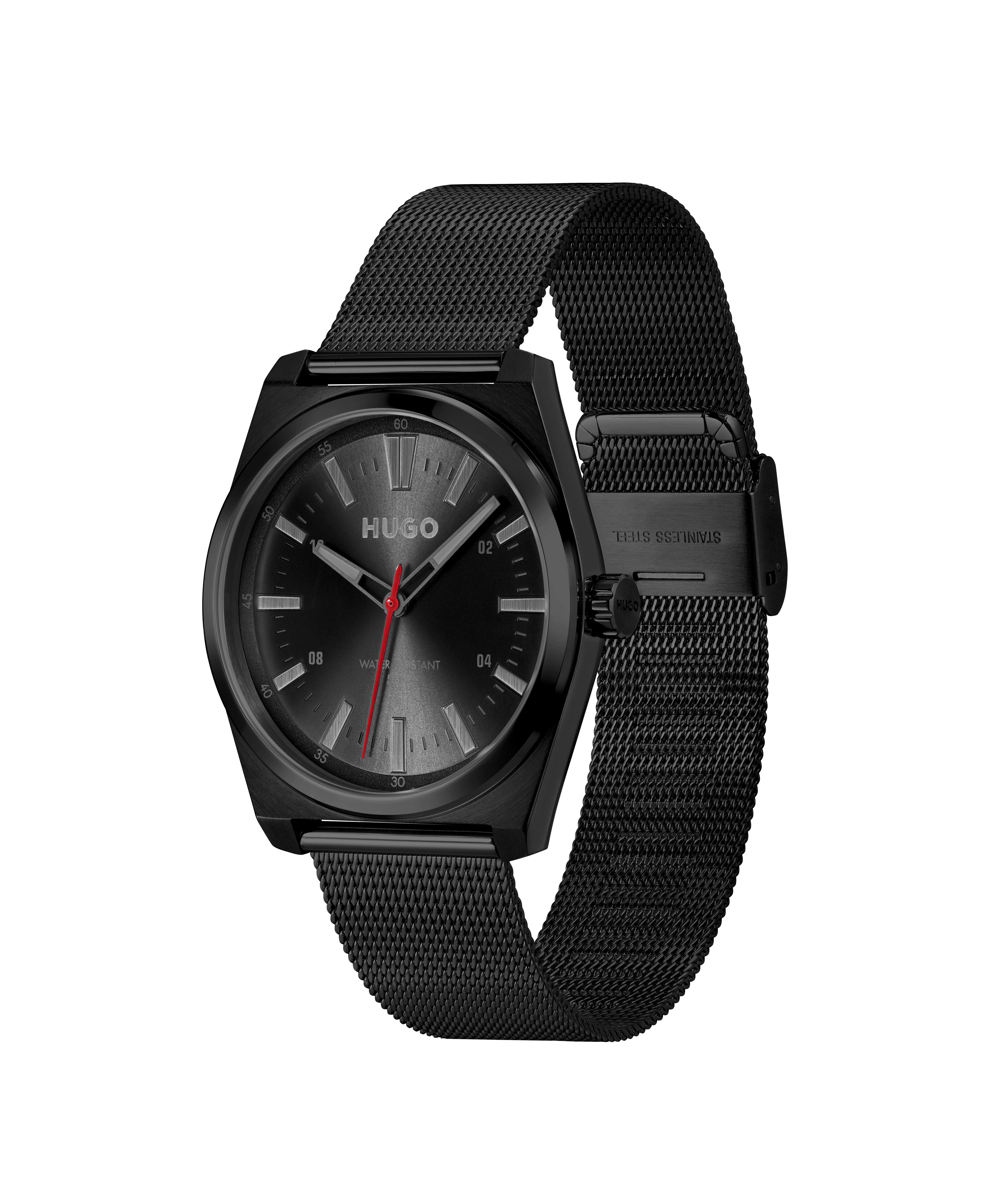 HUGO Quarzuhr #ARK 1530440, Armbanduhr, Herrenuhr, Edelstahlarmband, analog günstig online kaufen