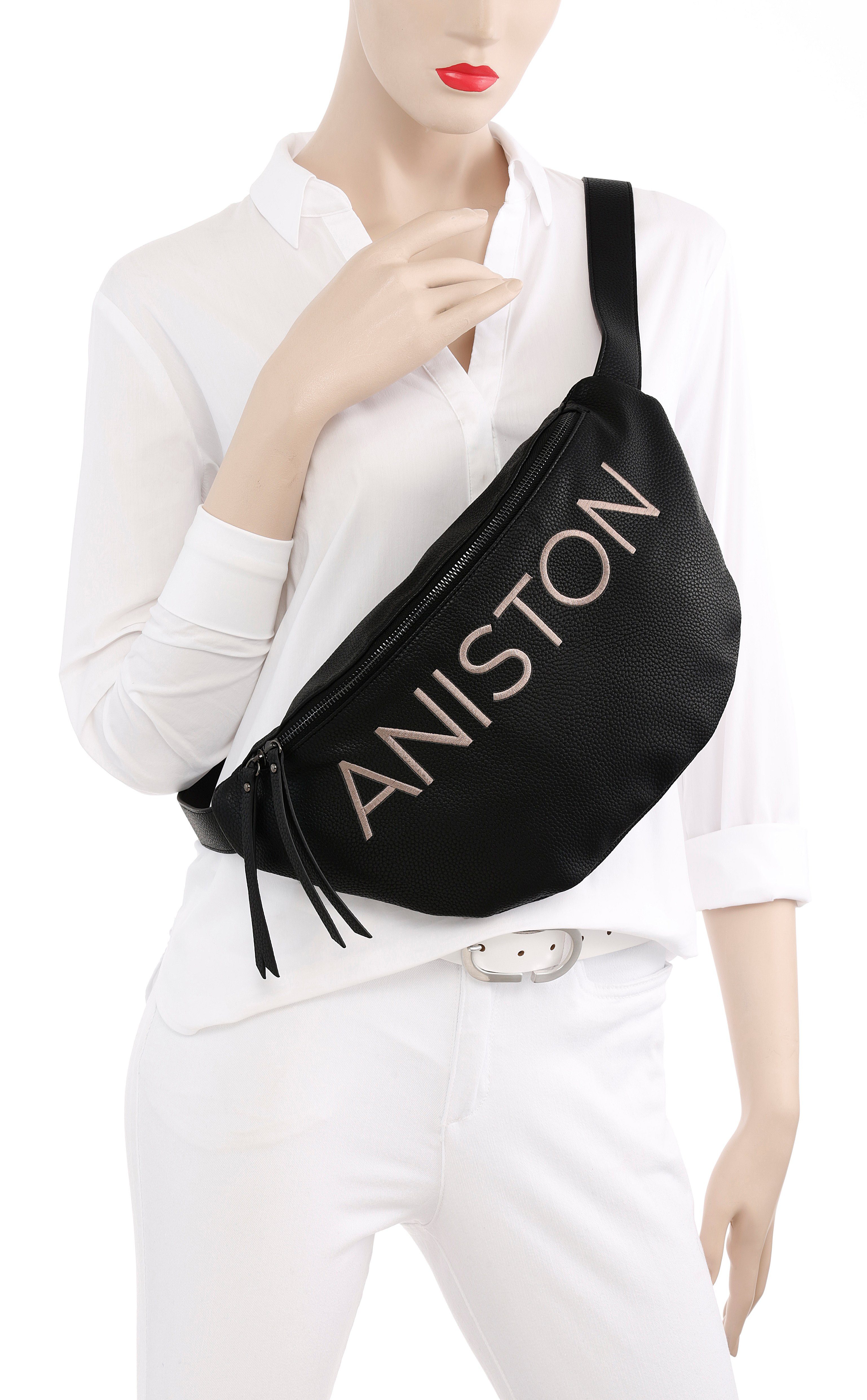 Aniston by BAUR Umhängetasche, mit gesticktem Schriftzug - NEUE KOLLEKTION