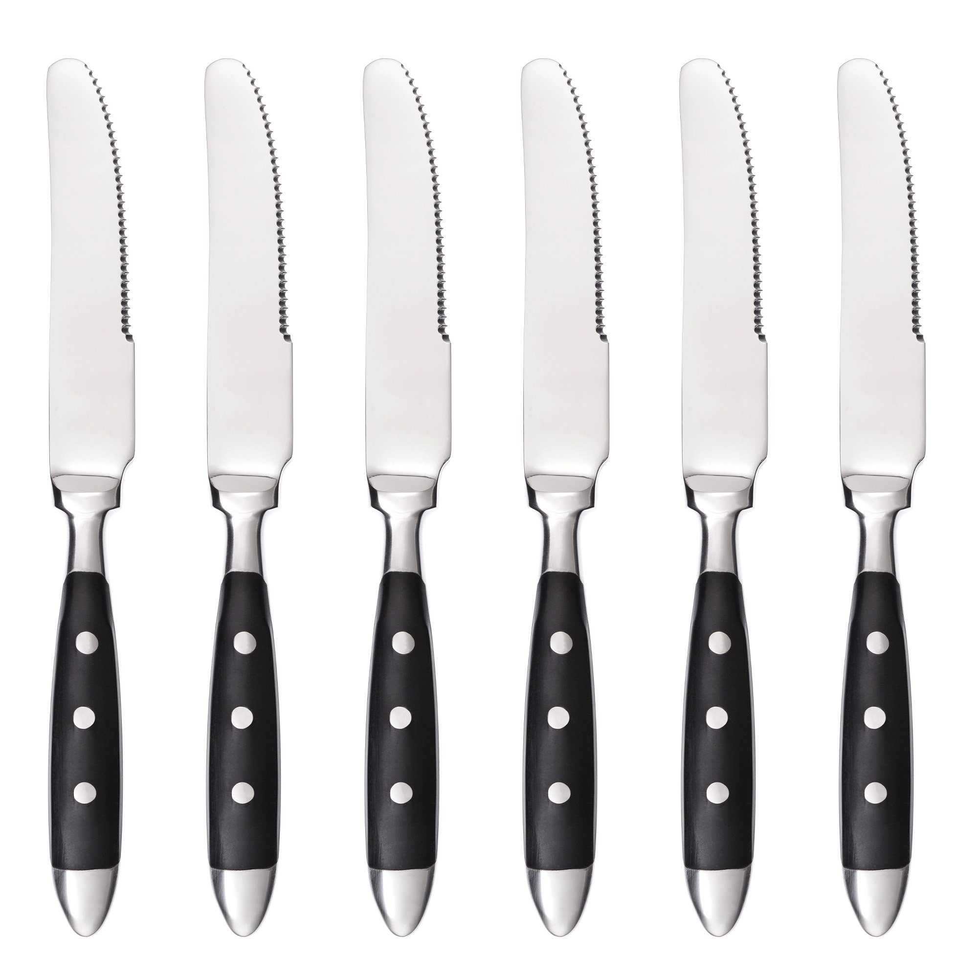 GRÄWE Десертный нож GRÄWE Десертный нож, Serie Nürnberg, 6er Set, schwarze Griffe