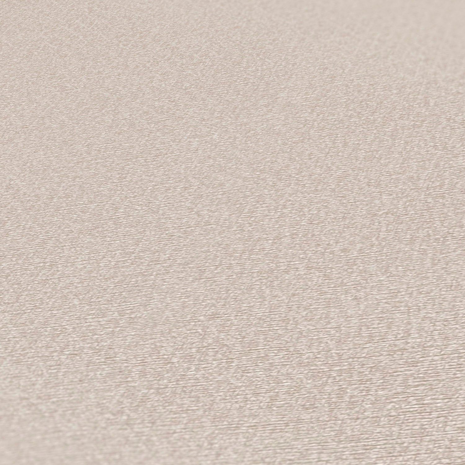 A.S. Vliestapete Tapete leicht Beige,Grau Textiloptik, (1 Uni, St), Wand Vlies, Création glänzend, Natural strukturiert, Living leicht