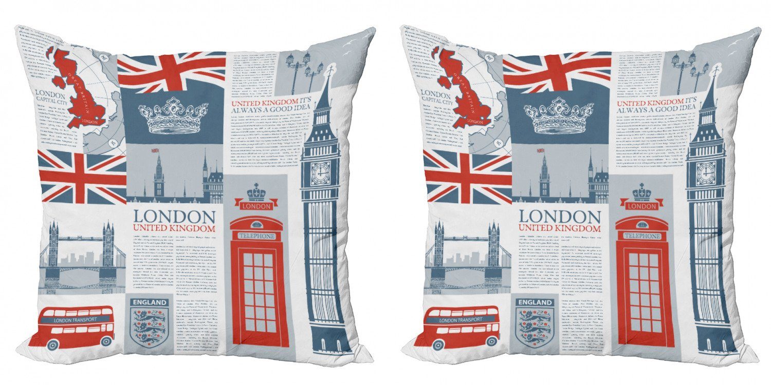 Doppelseitiger Stück), Vereinigtes Königreich Digitaldruck, London, Modern Kissenbezüge Telefonzelle (2 Accent Abakuhaus