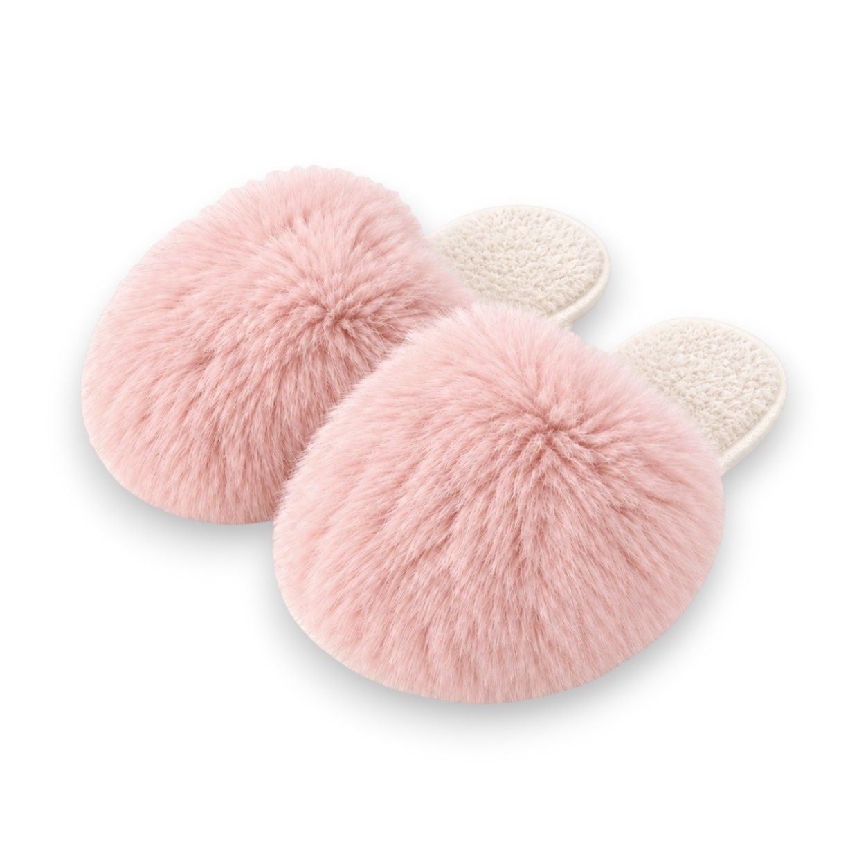 VewoTex Fluffy Damen Hausschuhe mit Fell » Damenschuhe mit Kunstfell Plüsch Hausschuhe (1 Paar, Kein Set) Flauschige Schlappen » warme Pantoffeln mit Kunstpelz