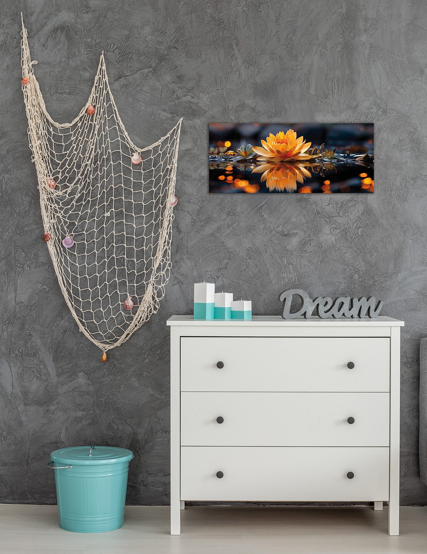 Bönninghoff Leinwandbild Wandbild LOTUSBLUME 33x70 cm – Leinwandbild Keilrahmen Deko modern, Blumen, Blumenbilder, Natur, Pflanzen, Pflanzenbilder, Stillleben ( – Bild 4 von 5