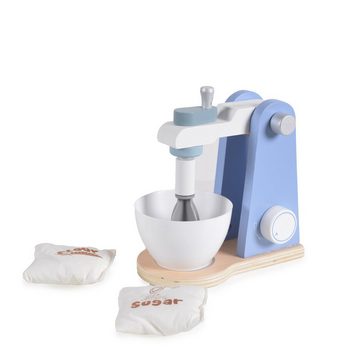 Moni Kinder-Rührgerät Spielzeug Mixer 4342, aus Holz, Rührschüssel abnehmbar, Mehl und Zucker
