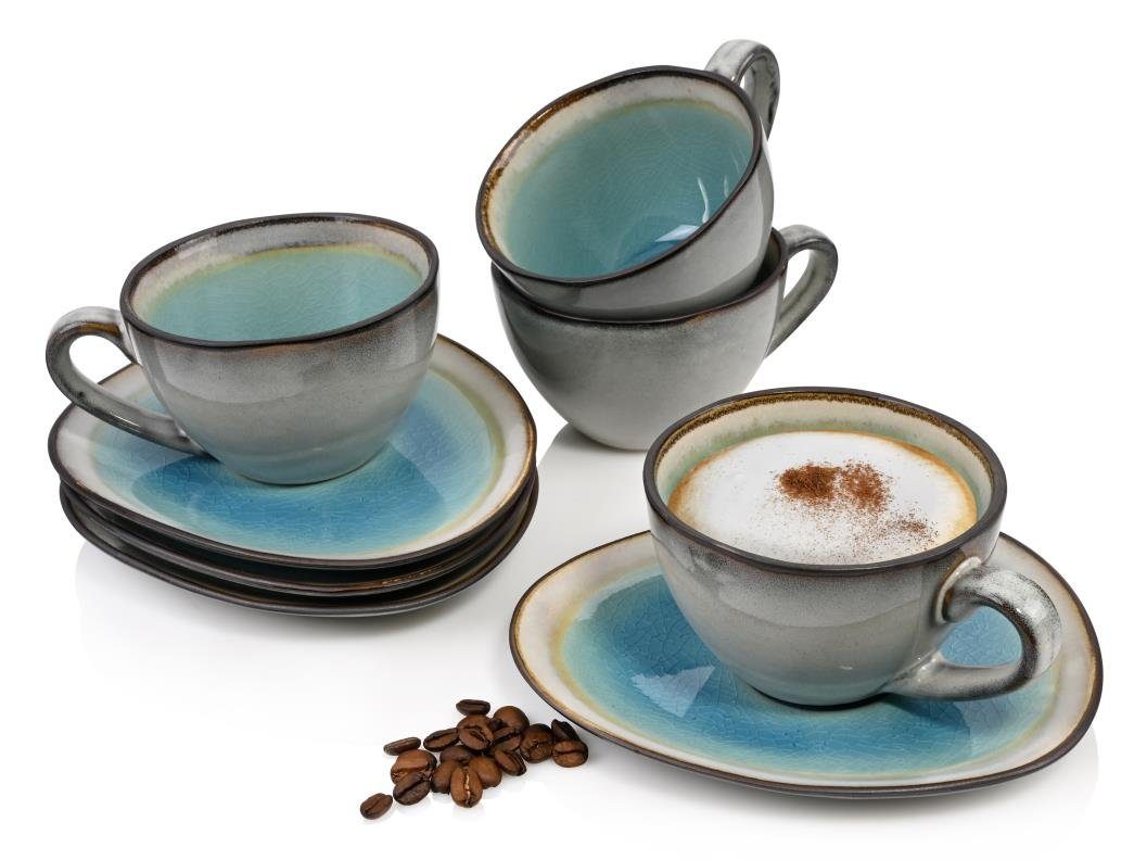 SÄNGER Kaffeeservice »Capri Kaffeetassen Set« (8-tlg), Steingut, 230 ml,  spülmaschinengeeignet online kaufen | OTTO