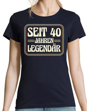 Youth Designz T-Shirt Seit 40 Jahren Legendär Damen Shirt Mit modischem Print
