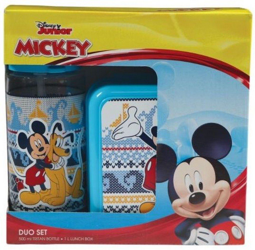 Disney Lunchbox Disney Mickey Brotdose Lunch Set Kinder 500ml Sandwich Maus Flasche Box Cartoon