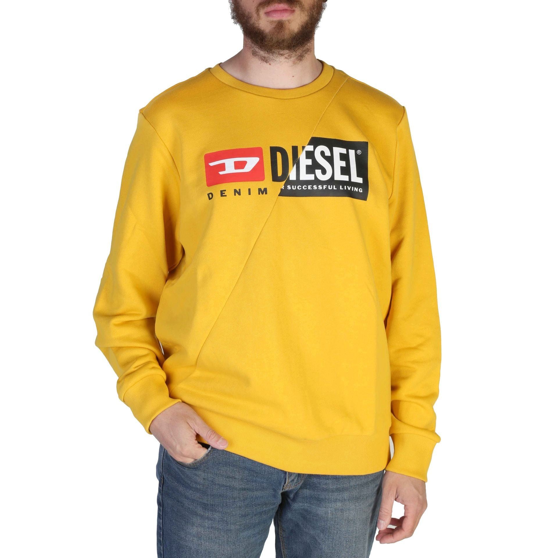 Diesel Sweatshirt Diesel Herren Sweatshirt Frühjahr/Sommer Kollektion, Gelb Komfort und Stil - Ihr neues Diesel Sweatshirt wartet! | Sweatshirts