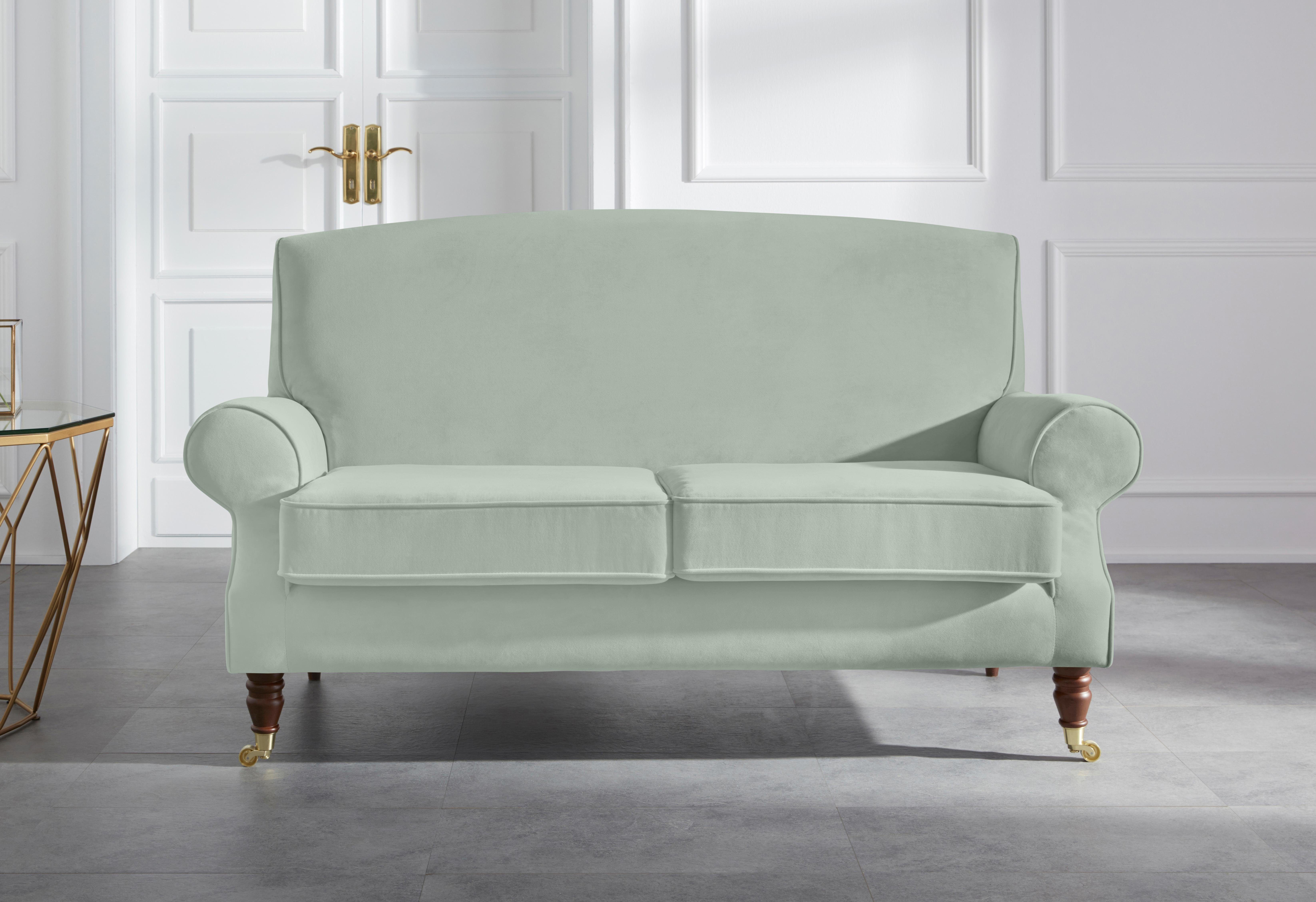 Home affaire 2-Sitzer Rennes, in Samtoptik oder Baumwoll-Mix