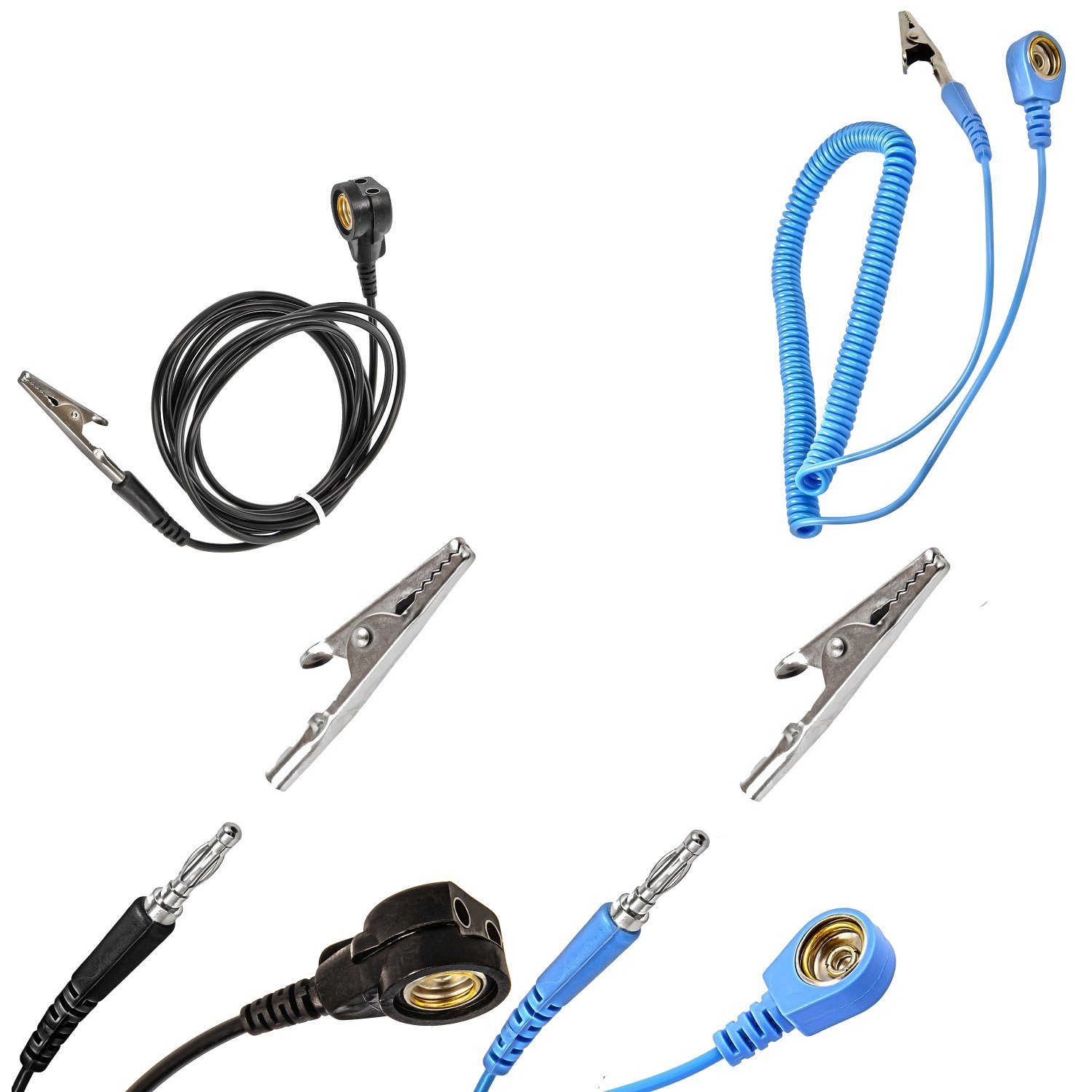 Minadax Reparatur-Set Minadax ESD Antistatik Matte 60x80mm + Manschette +  Kabel + Stecker