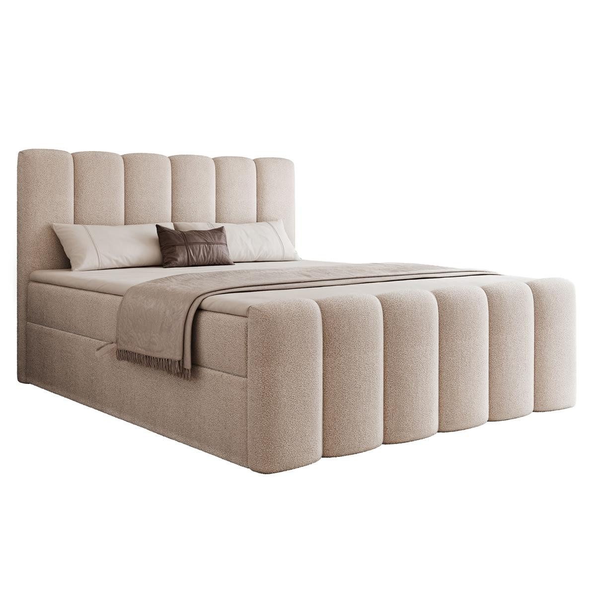 Compleo Boxspringbett BUBBLE, Wolkenbett, Bequem, Bonell, Topper, Doppelbet günstig online kaufen