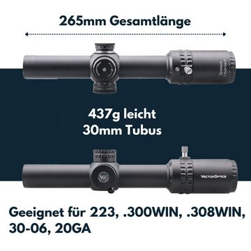 Vector Optics Vector Optics SCOC-13II Grimlock 1-6x24SFP GenII 21mm Picatinny Zielfernrohr (Ideal für Jagd, Sport und Airsoft)