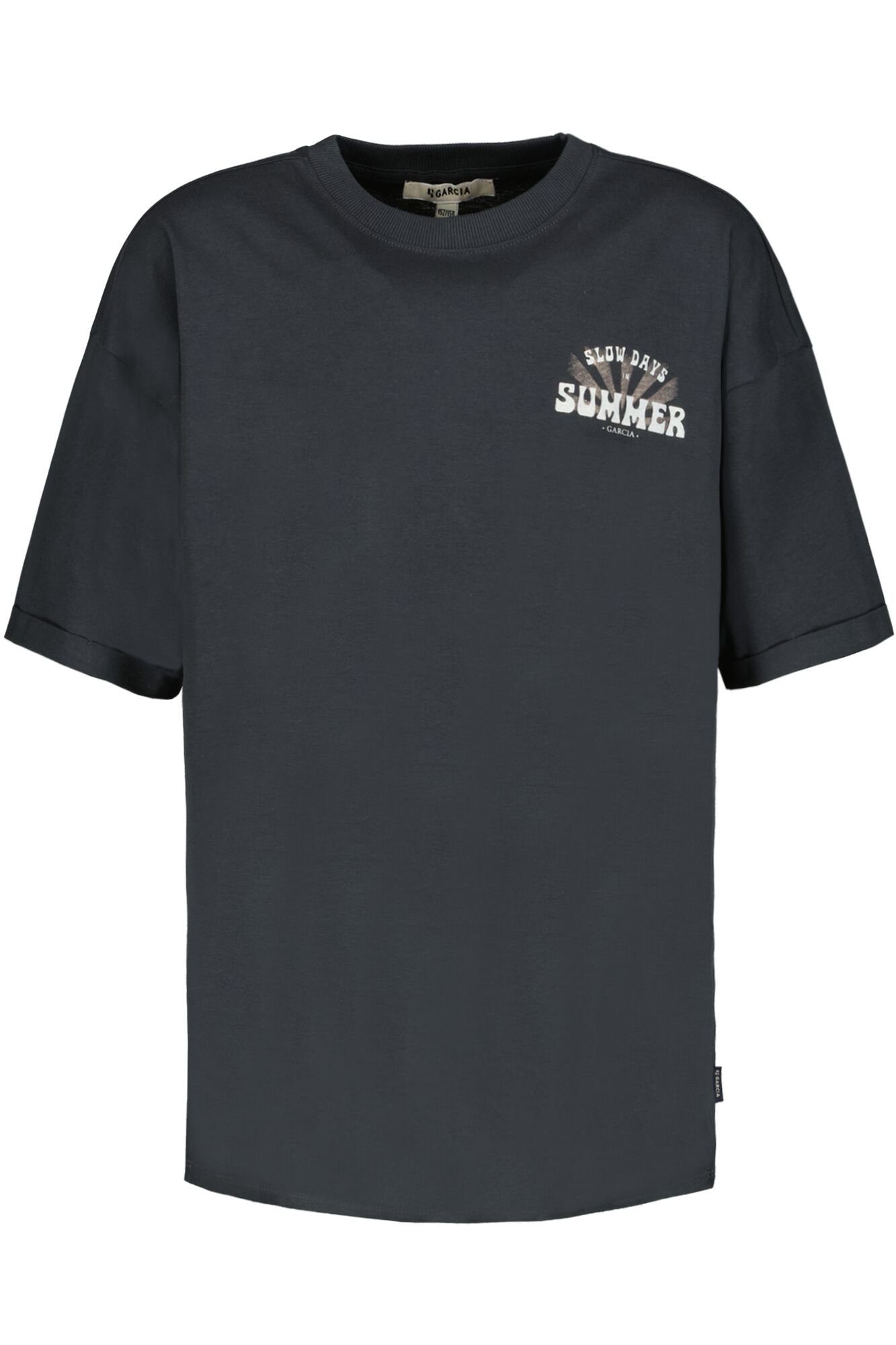 Garcia T-Shirt mit Rückenprint dark grey