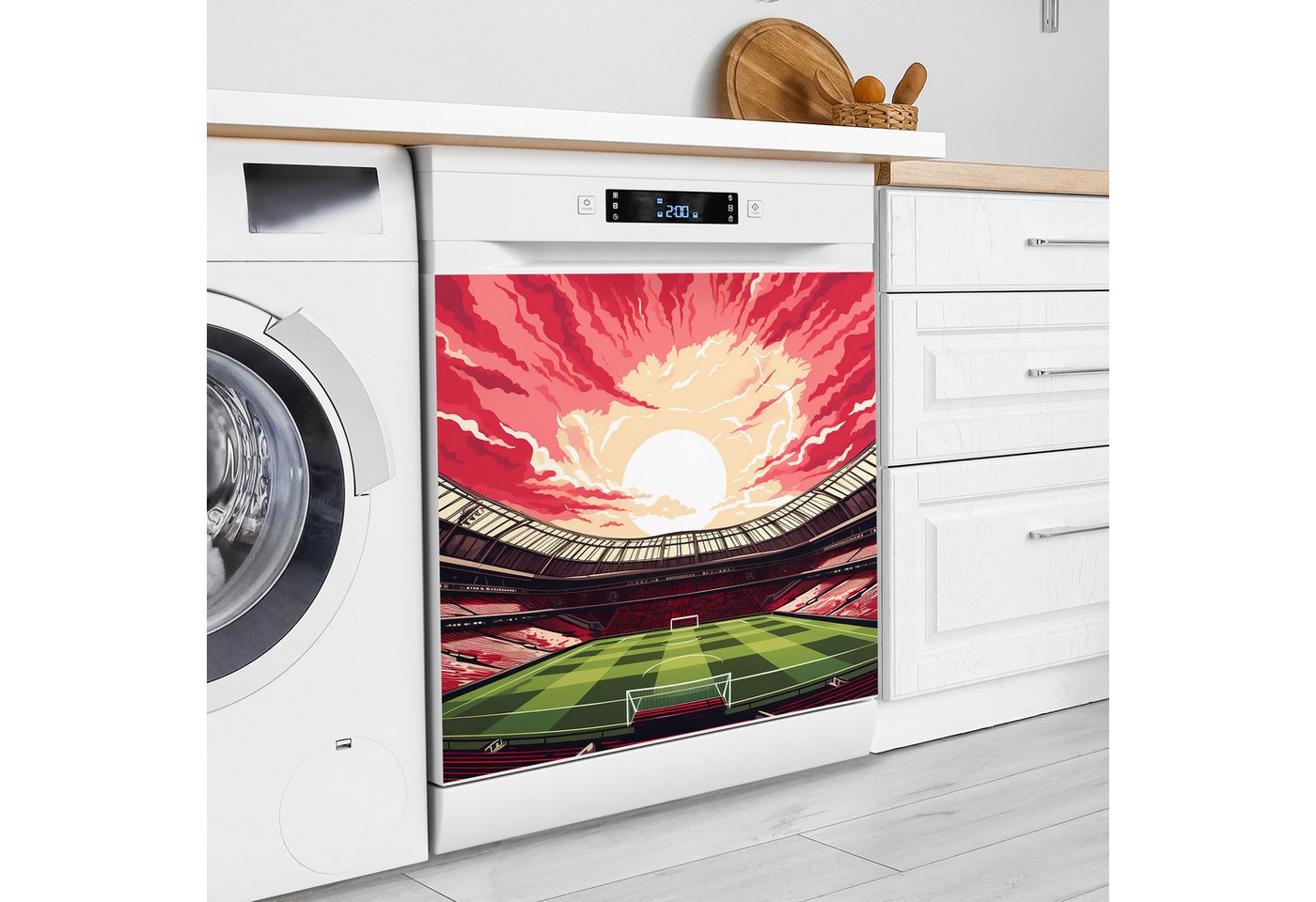 Thumbnail - DEQORI Magnetfolie 'Stadion Ajax Amsterdam', Spülmaschine Magnetmatte magnetisch Magnetfolie Folie Schutz