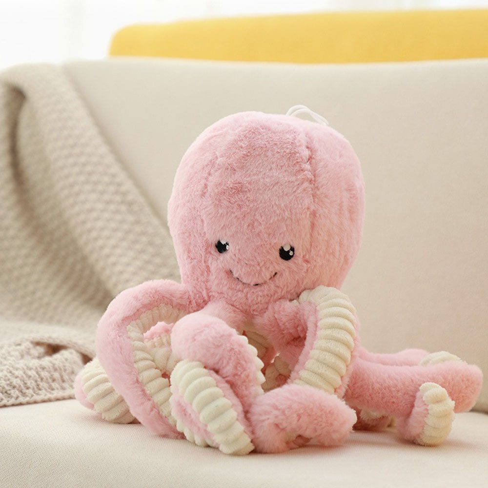 AFKSMILE Dekokissen Weiches Oktopus Kuscheltier, realistisches Cuddly Octopus Plüschtier