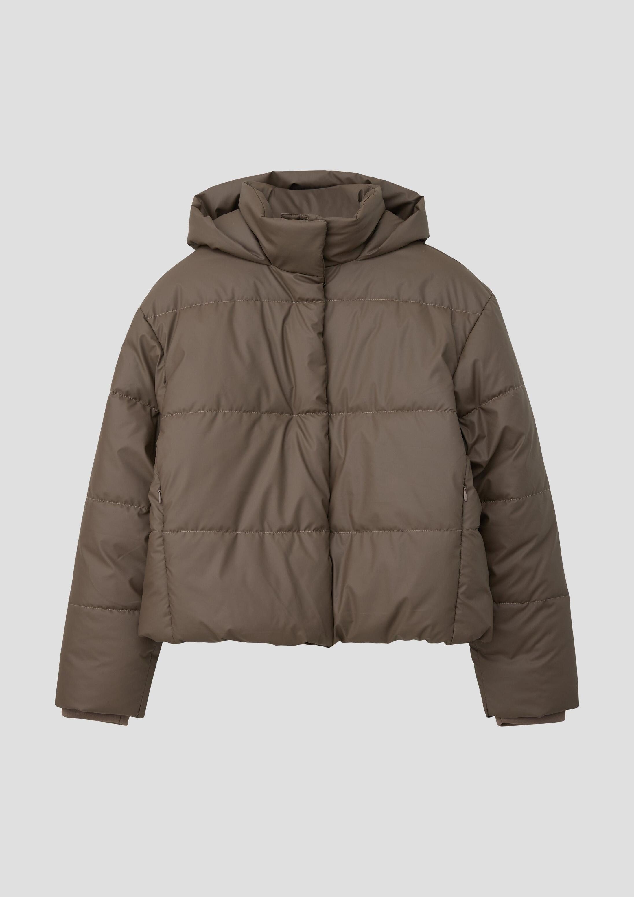 s.Oliver Funktionsjacke Outdoor-Jacke Wattierte Steppjacke mit Fleecefutter und Magnetknöpfen