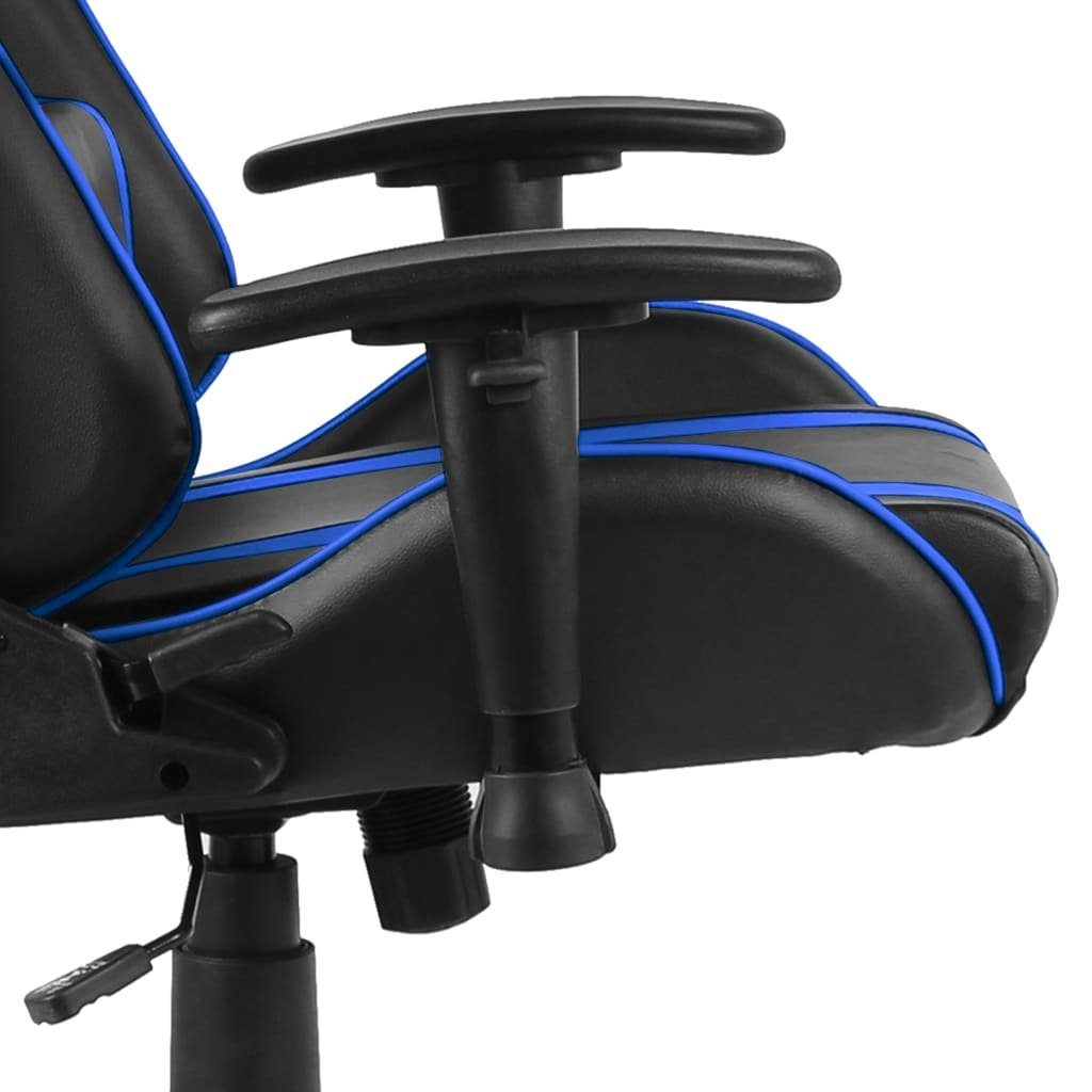 vidaXL Gaming-Stuhl Gaming-Stuhl Drehbar PVC | Blau Blau St) (1 Blau