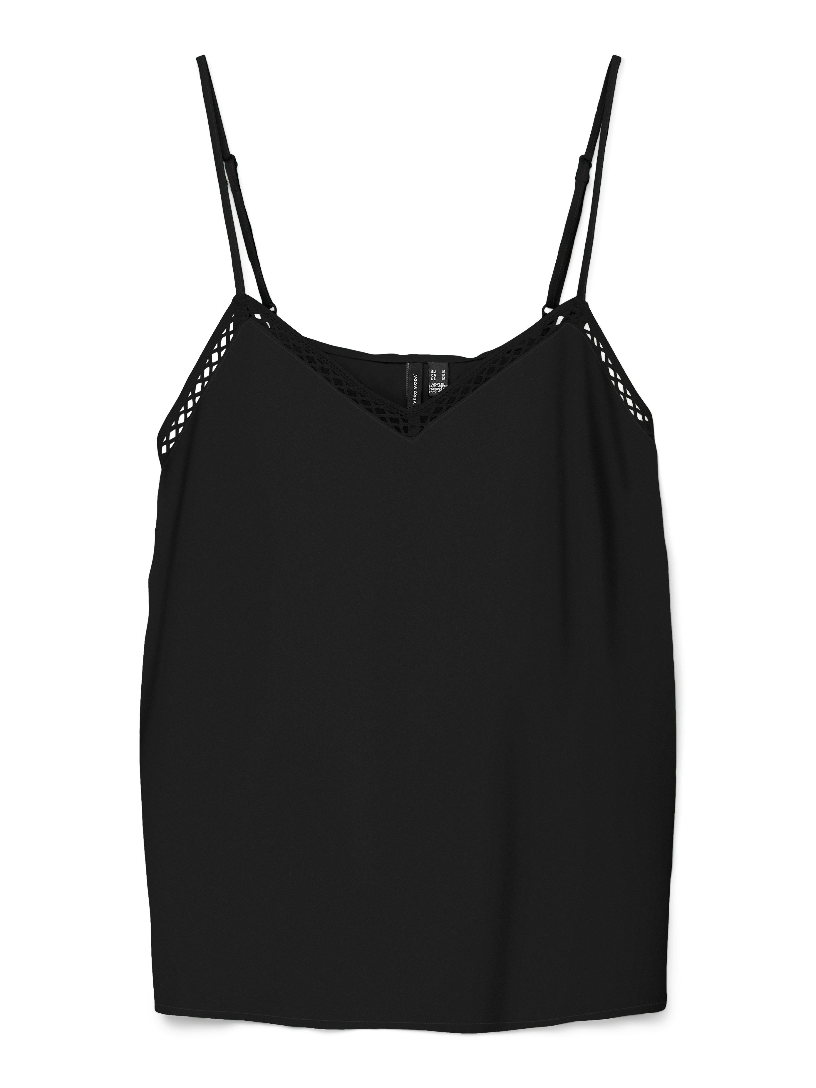 Vero Moda Spaghettitop VMMENNY LACE SINGLET WVN GA Viskose, regular fit – Bild 2 von 2