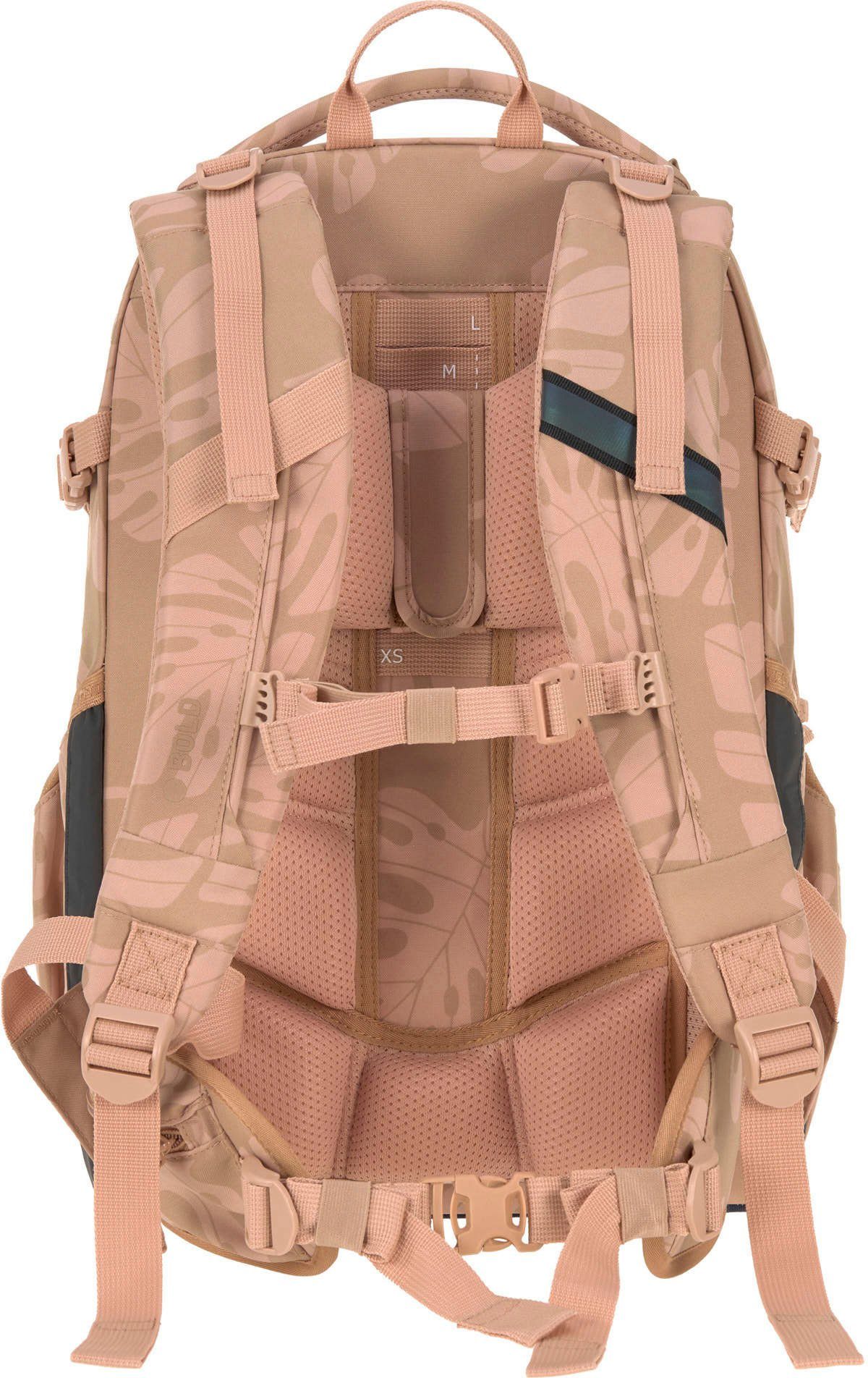 LÄSSIG Schulrucksack Origin Bold, leaves caramel, günstig online kaufen