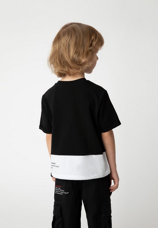 Gulliver T-Shirt mit Buchstaben-Print, Durch Materialmix besonders  angenehmer Tragekomfort