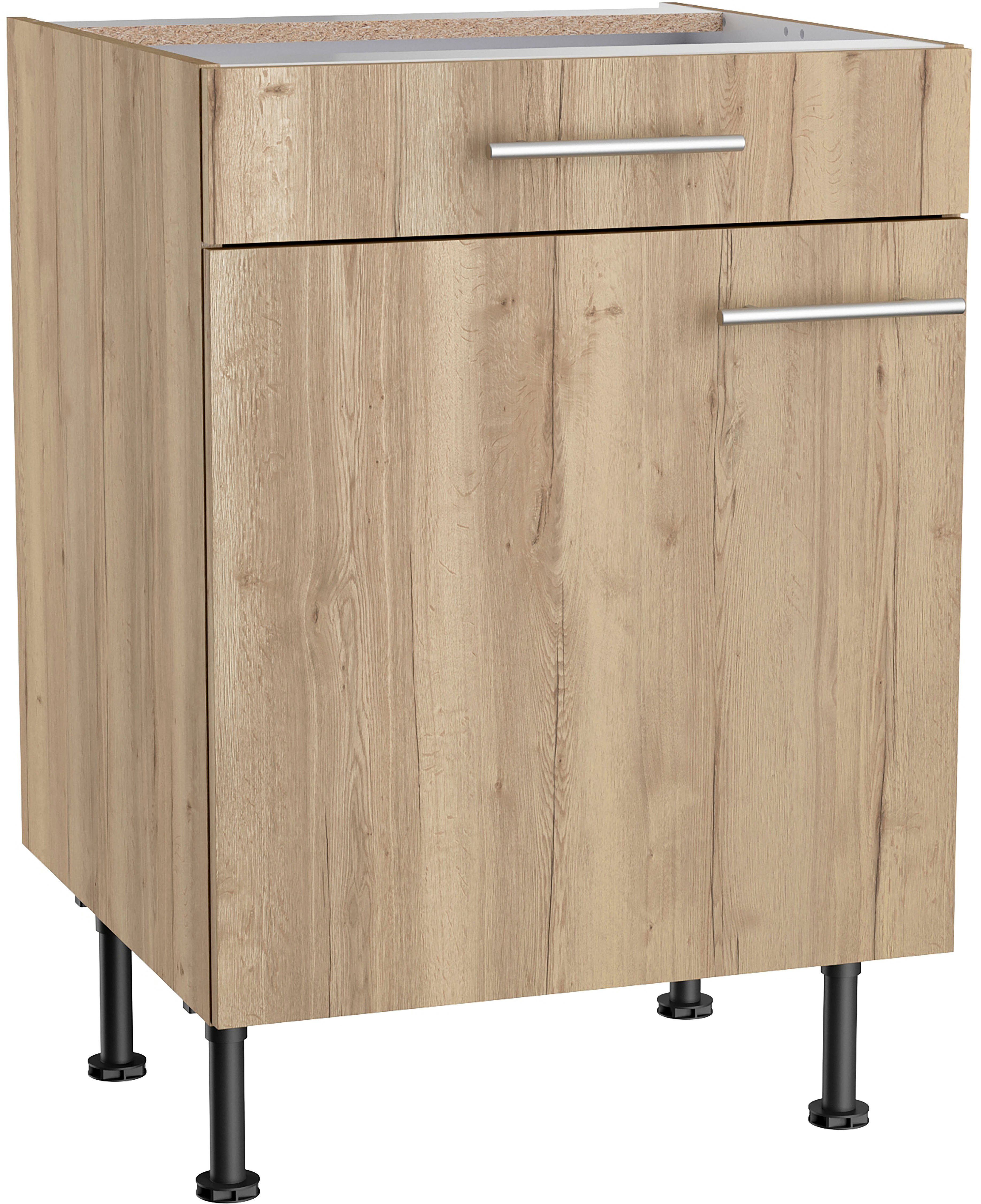 OPTIFIT Unterschrank Klara Breite 60 cm wildeiche