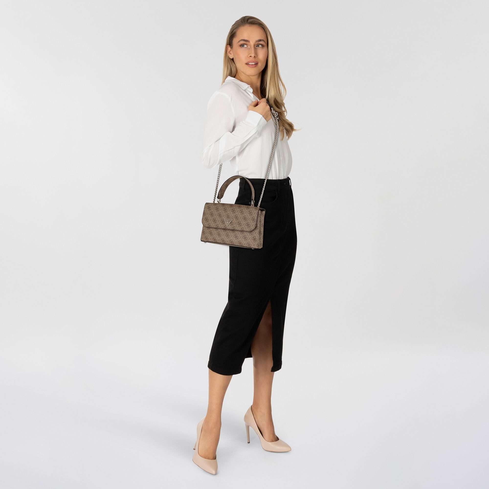 Guess Schultertasche Eco Erica, Polyurethan günstig online kaufen